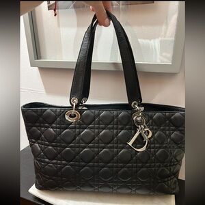 Authentic Christian Dior quilted tote
